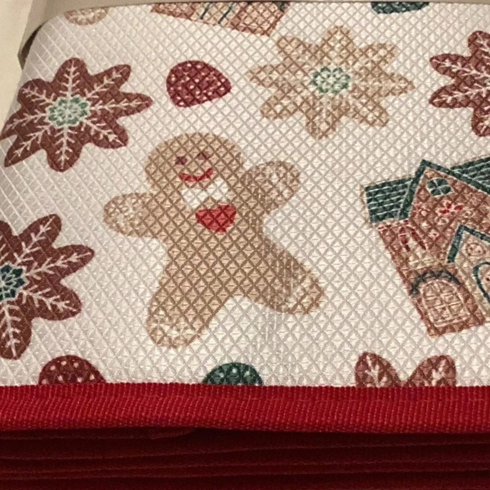 Martha Stewart Gingerbread Reversible Drying Mats - set of 2